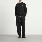 Fred Perry Men's Half Zip Collared Sweatshirt in Black