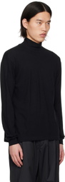 AURALEE Black Seamless Turtleneck