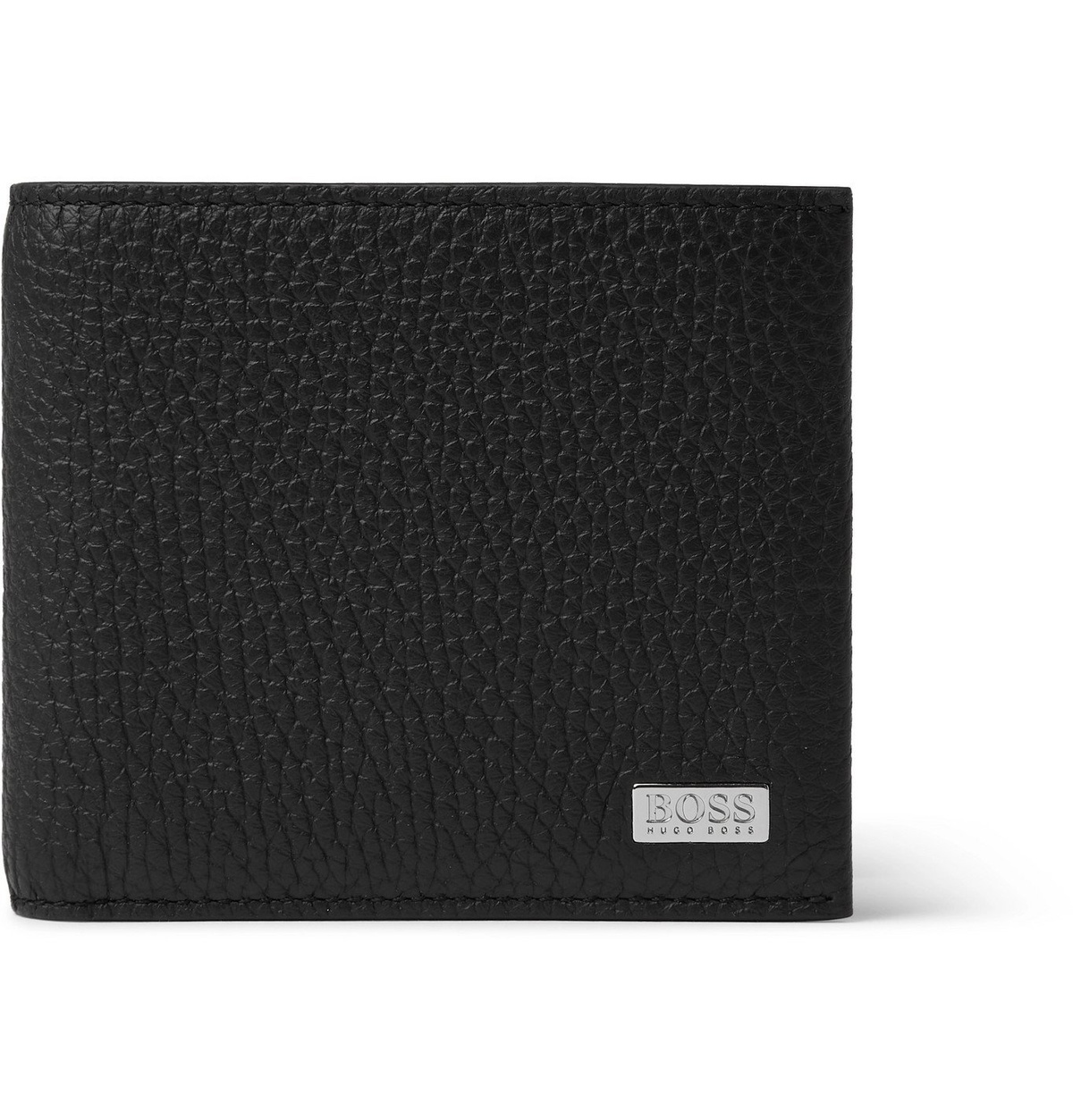 HUGO BOSS FullGrain Leather Billfold Wallet Black Hugo Boss