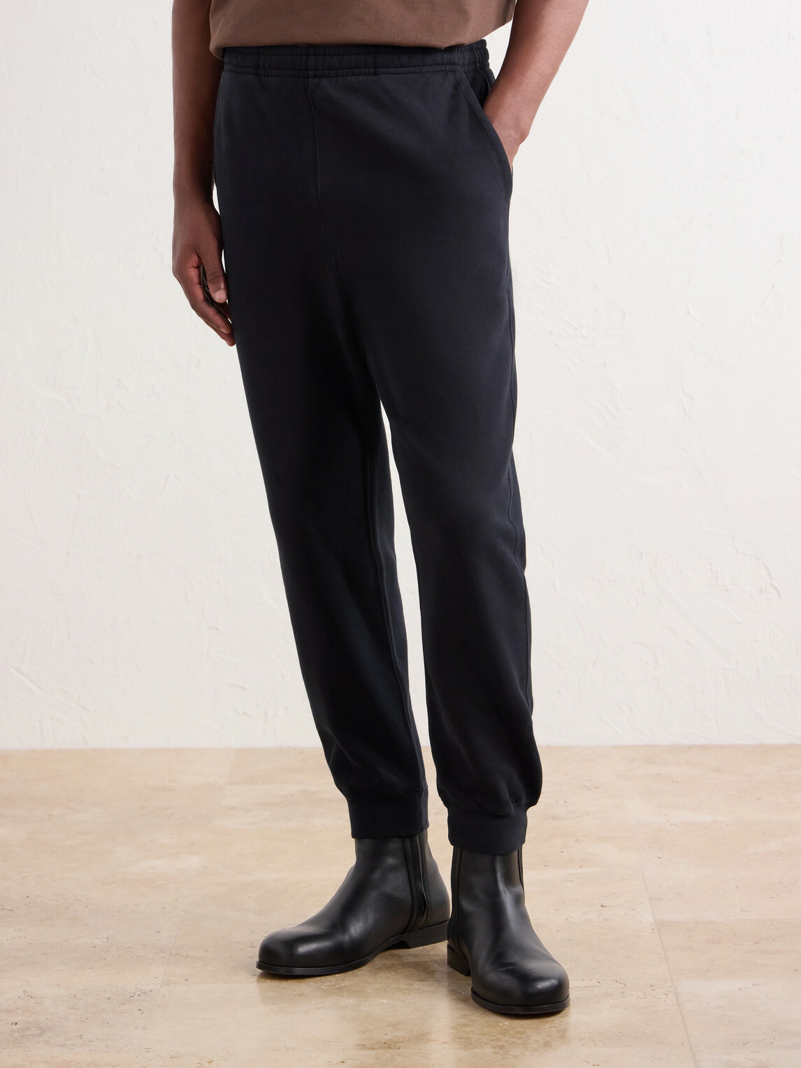 BODE - Tapered Cotton-Jersey Sweatpants - Black