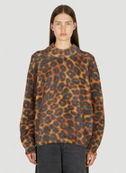 Leopard Print Jumper in Brown