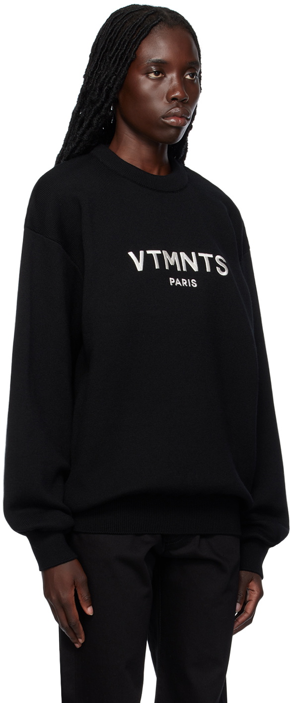 VTMNTS Black Paris Sweater