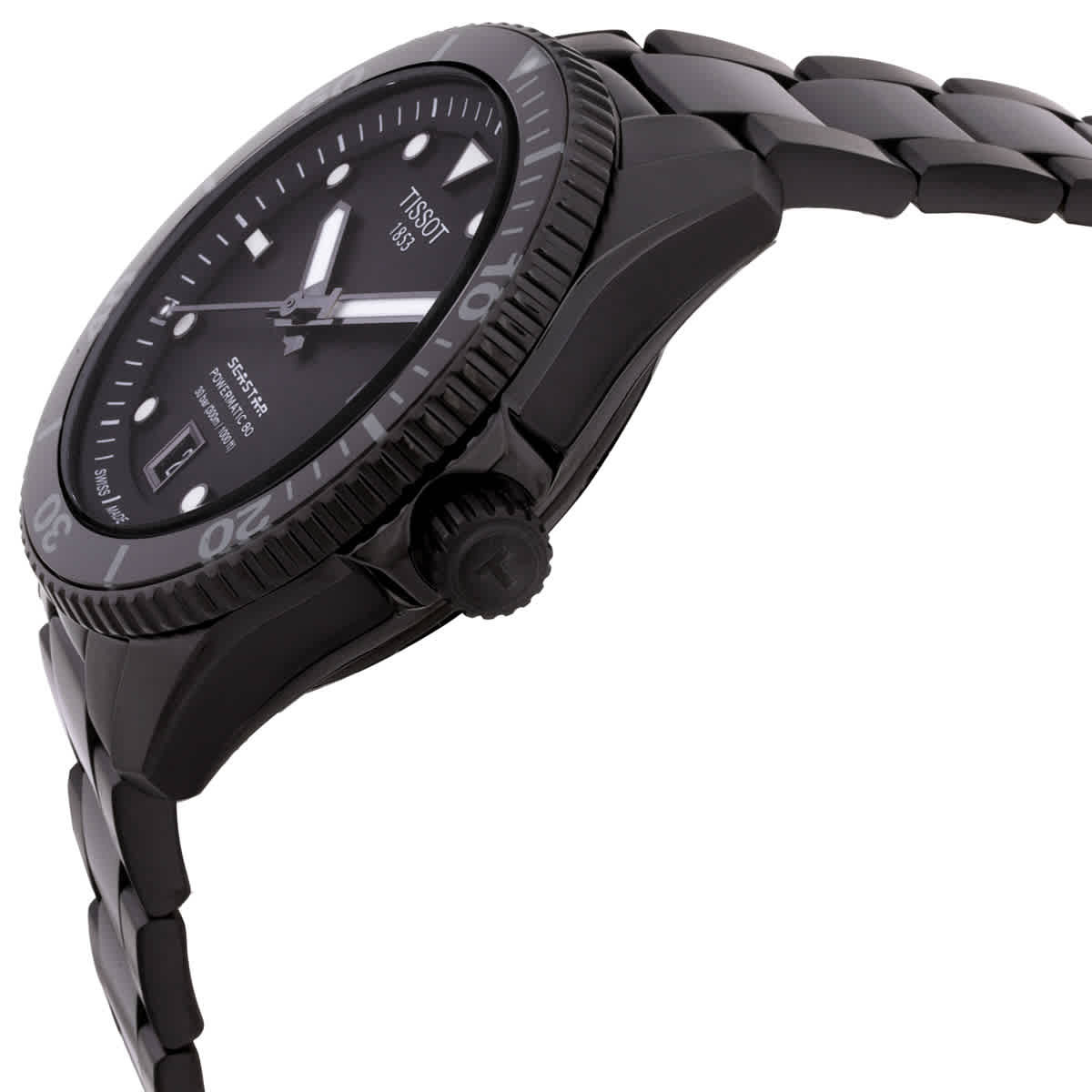Tissot Seastar 1000 Automatic Graded Grey-Black Dial Watch T1208073305100