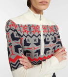 Perfect Moment Nordic intarsia wool half-zip sweater