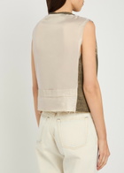 Our Legacy Base Linen and Silk-blend Waistcoat Brown