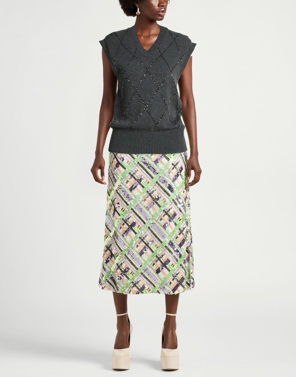 Maje Womens Sweater in Grey