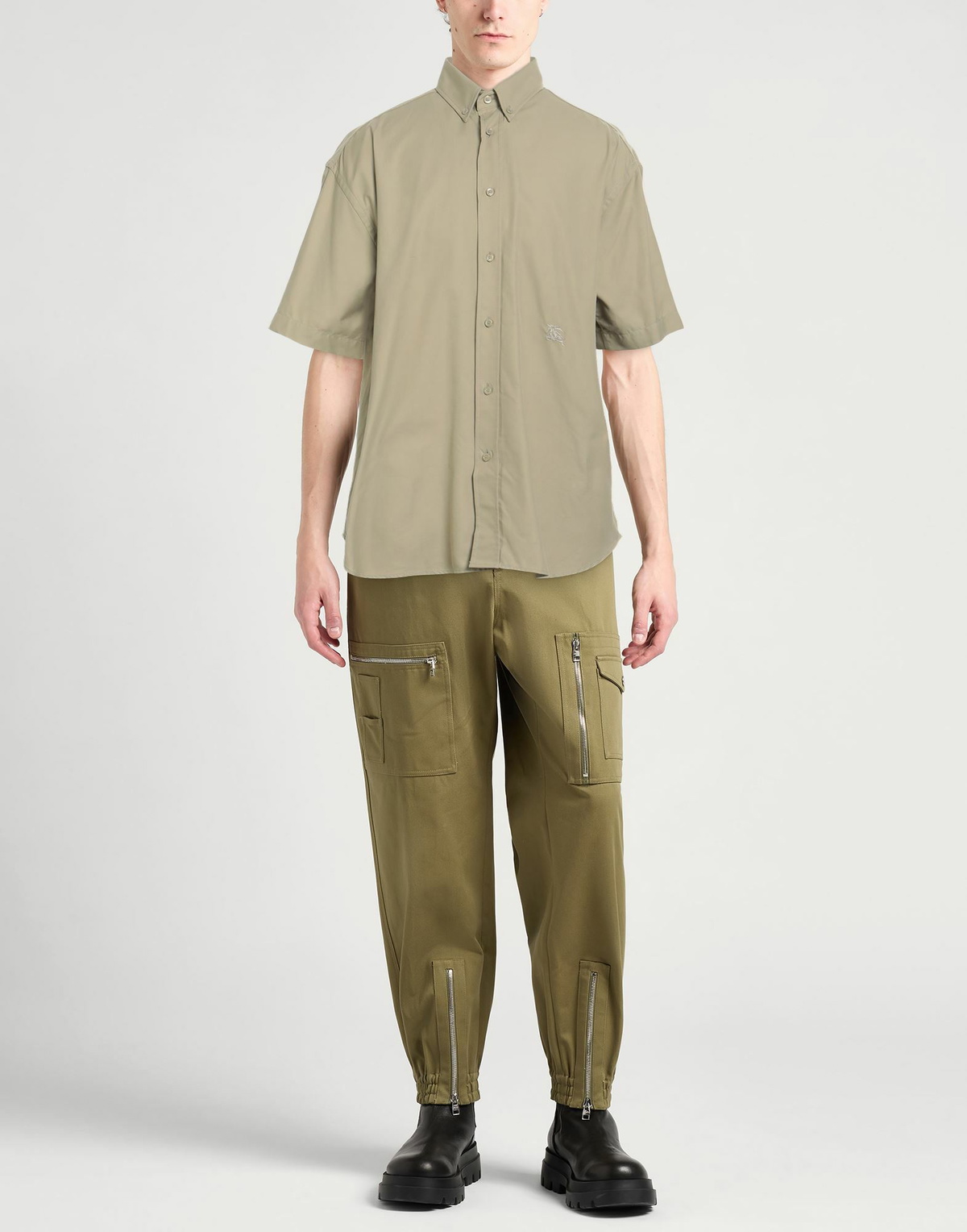 Burberry Mens Shirt in Sage green