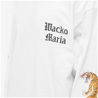 Wacko Maria Men's Tim Lehi Type 1 Long Sleeve Crew T-Shirt in White