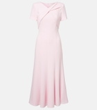 Roland Mouret Draped cady midi dress
