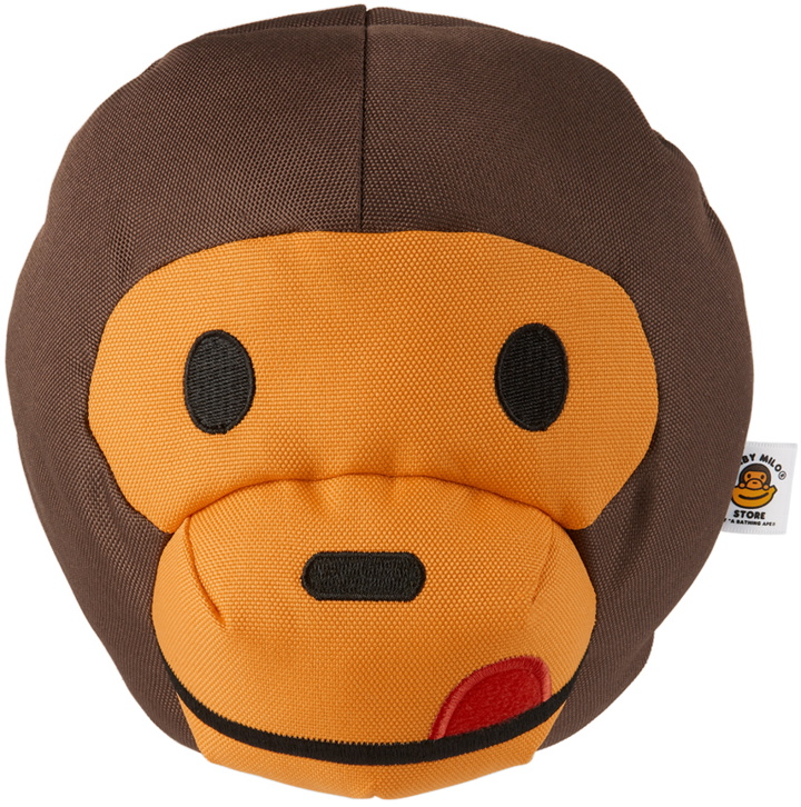 Photo: BAPE Brown Classic Baby Milo Head Dog Toy