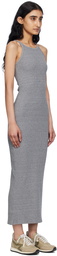 rag & bone Gray 'The Essential Rib String Tank' Midi Dress