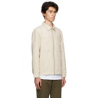 Stussy Off-White Faux-Suede Work Shirt Jacket