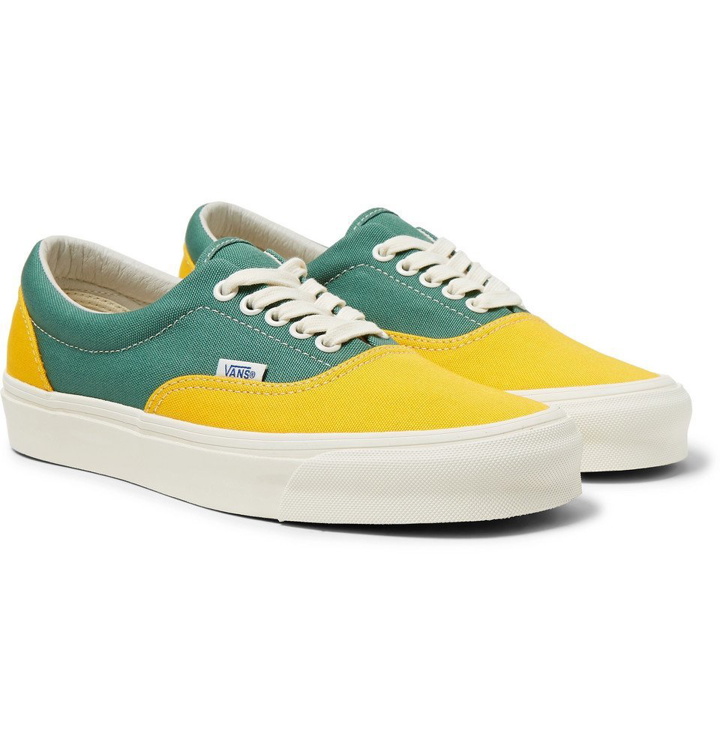 Photo: Vans - OG Era LX Colour-Block Canvas Sneakers - Yellow