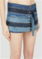 Guess USA - Panelled Denim Mini Skirt in Blue