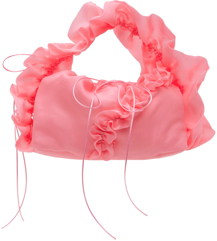 Cecilie Bahnsen SSENSE Exclusive Pink Kiku Bag Cecilie Bahnsen