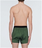 Tom Ford - Logo silk-satin boxer shorts