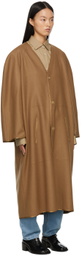 Hed Mayner Tan Wool Coat