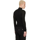 Rick Owens Black Tower Ribbed Lupetto Sweater
