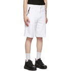 Burberry White Globe Tailored Shorts