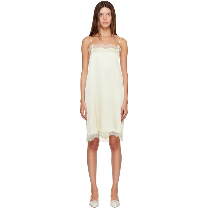 Photo: R2W Yellow Milena Silk Lace Midi Dress