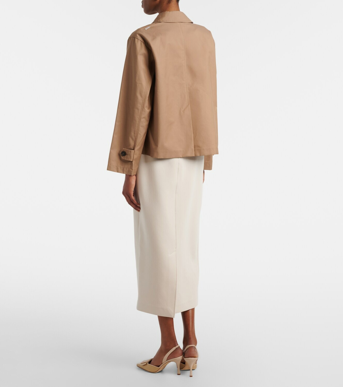 'S Max Mara Cadmio cotton-blend jersey pencil skirt
