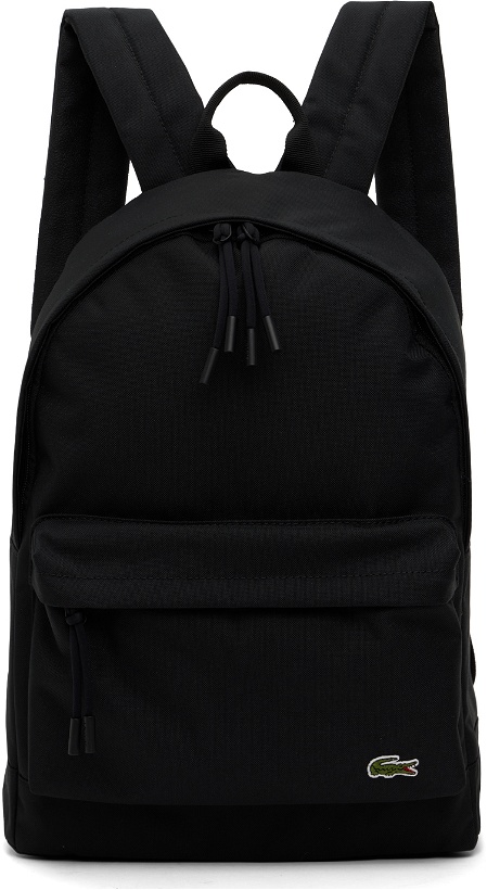 Photo: Lacoste Black Zip Backpack