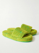 Bottega Veneta - Terry Slides - Green