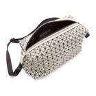 Bao Bao Issey Miyake White Saddle Pouch