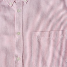 Portuguese Flannel Men's Belavista Stripe Button Down Oxford Shirt in White/Red