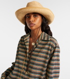 Oséree Embellished raffia cowboy hat