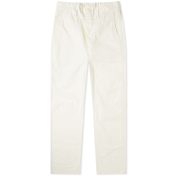 Photo: orSlow Men's French Work Pant in Ecru
