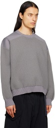 Y-3 Gray Crew Sweater
