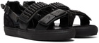 Toga Virilis Black Buckles Sandals