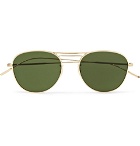 Oliver Peoples - Cade Aviator-Style Gold-Tone Sunglasses - Men - Gold