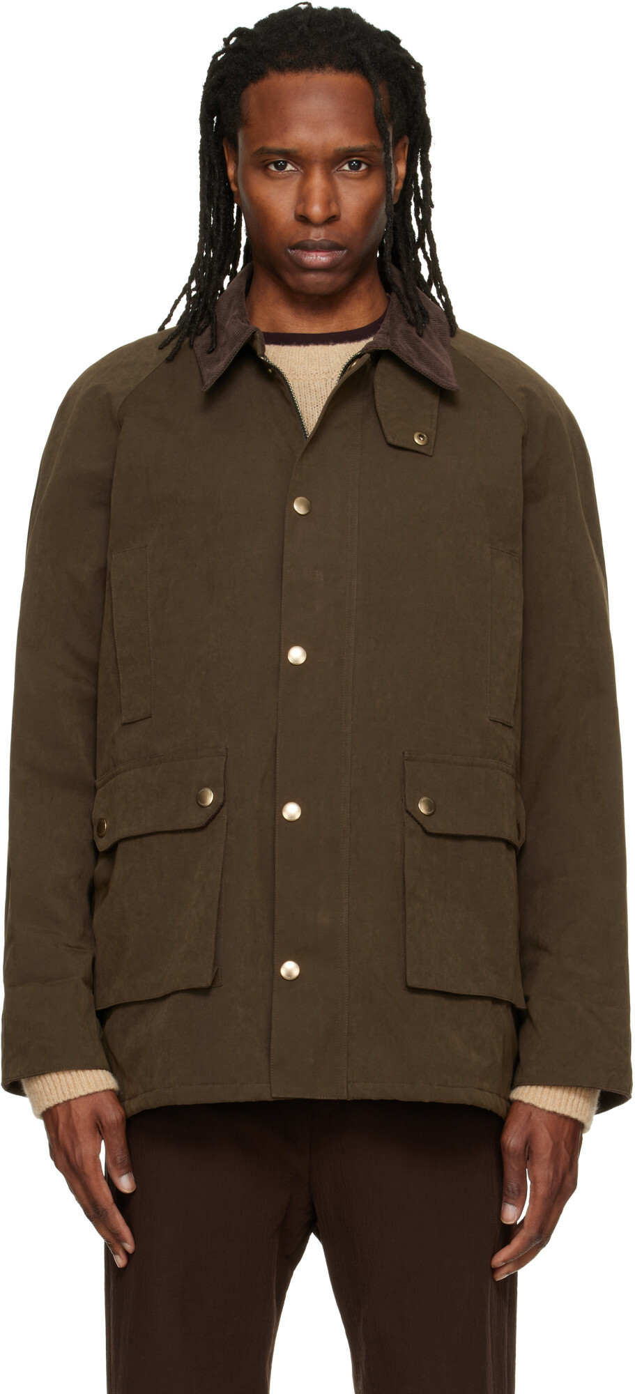 Dunst Khaki Waxed Cotton Hunting Jacket