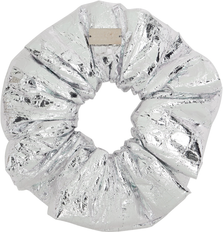 Photo: MM6 Maison Margiela Silver Scrancy Scrunchie