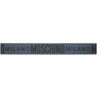 Moschino Grey Logo Belt