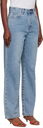 Dunst Blue Essential Straight Full Length Jeans