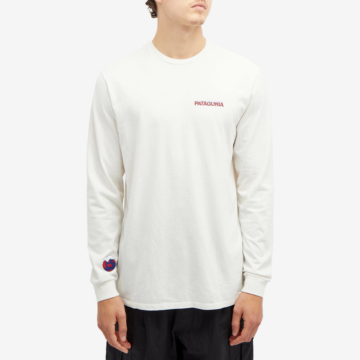 Patagonia Men's Long Sleeve Chill Responsibili-T-Shirt in Birch White