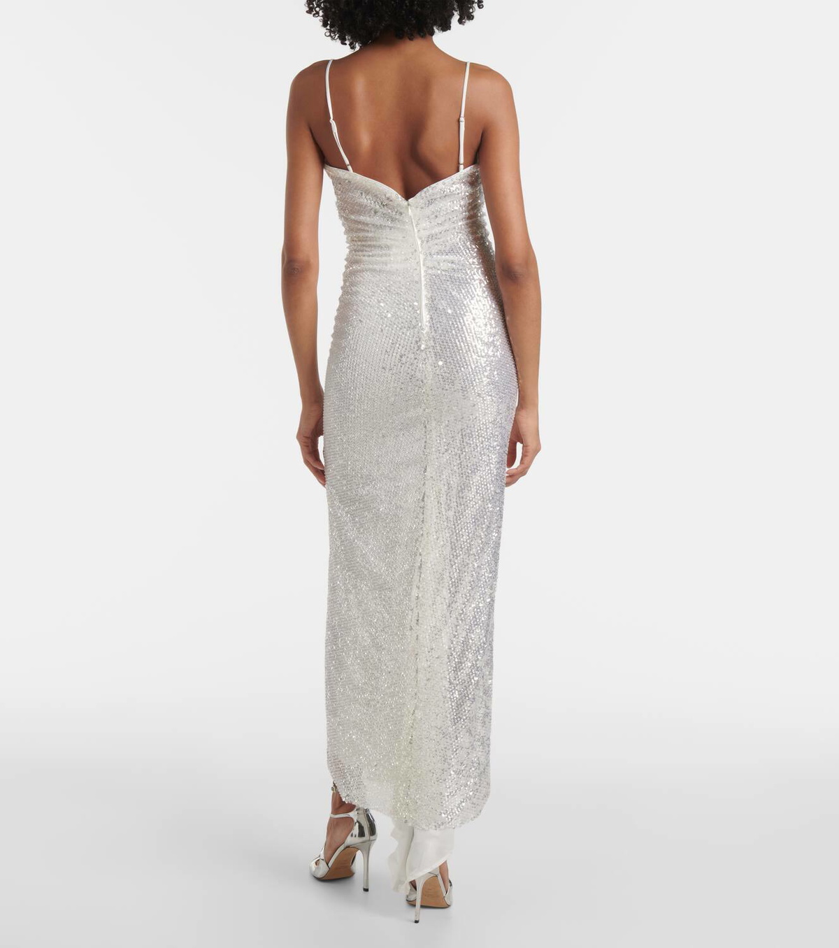 Jacques Wei Sequined slip dress