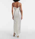 Jacques Wei Sequined slip dress