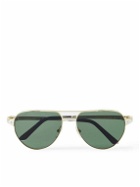 Cartier Eyewear - Aviator-Style Gold-Tone Sunglasses