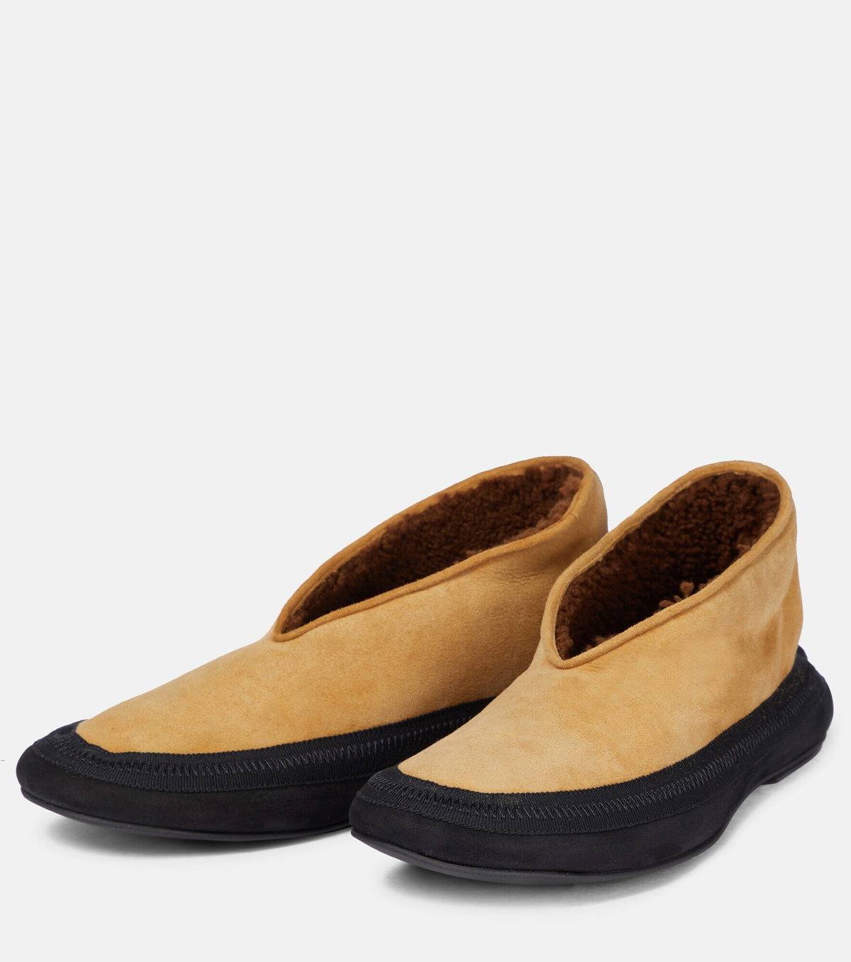 Shearling lined hot sale ballet flats