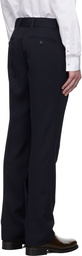 WOOYOUNGMI Navy Slim Straight Trousers