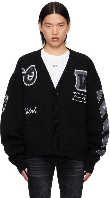 Photo: Off-White Black Varsity Cardigan