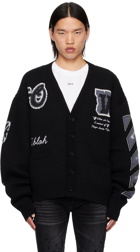 Off-White Black Varsity Cardigan