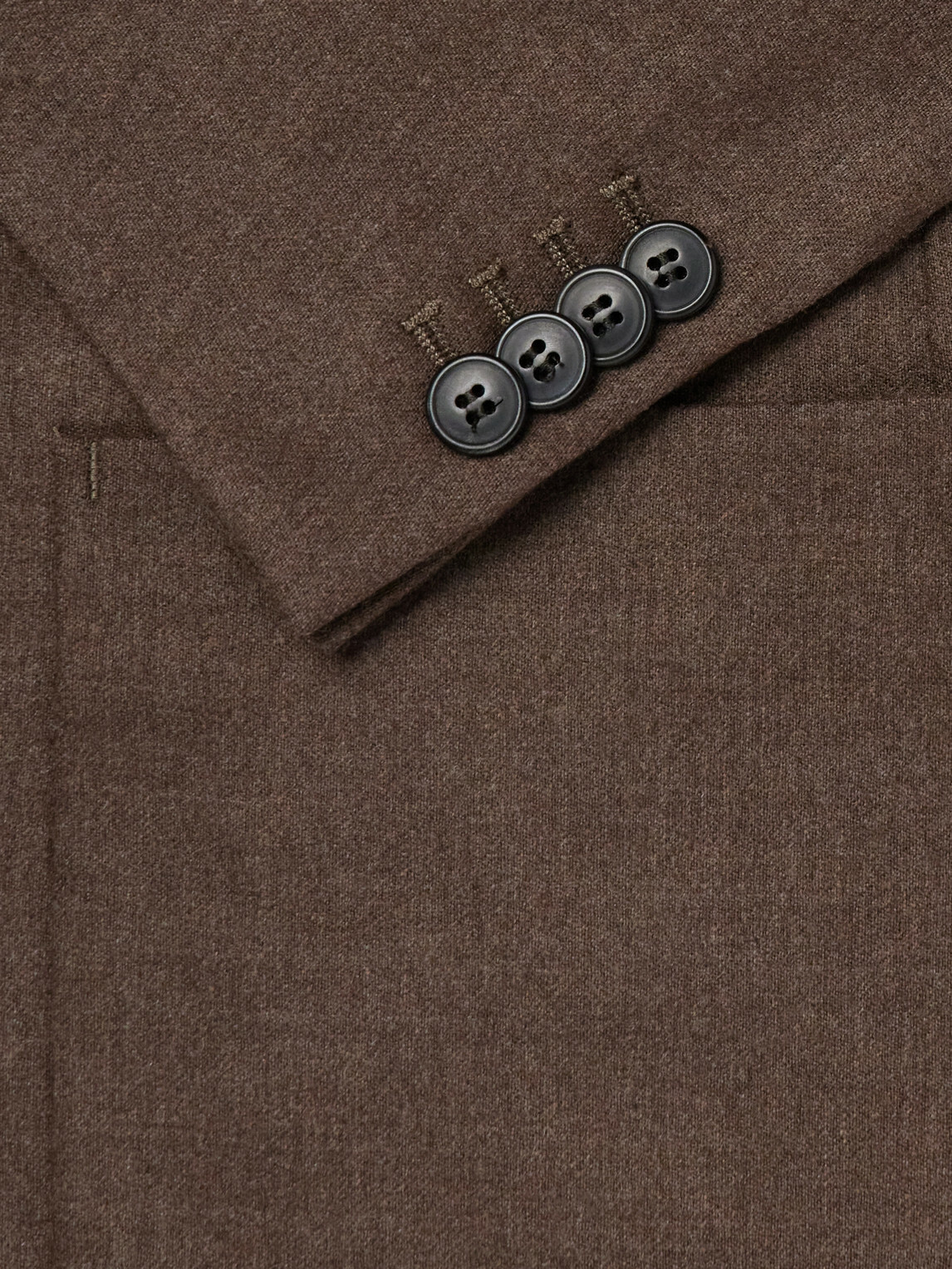Sunspel - Wool and Cashmere-Blend Flannel Suit Jacket - Brown