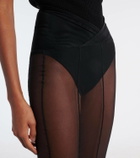 Nensi Dojaka Mila tulle midi skirt