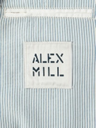 Alex Mill - Mill Striped Cotton-Seersucker Blazer - Blue