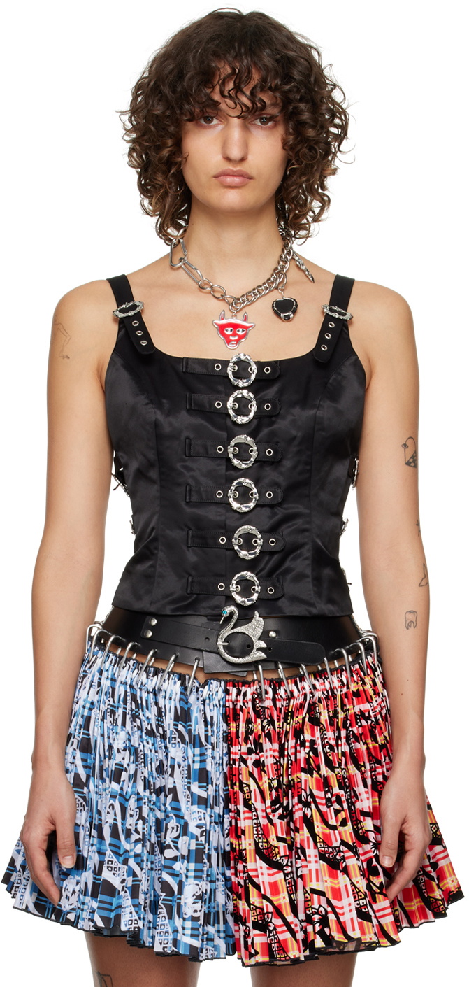 Chopova Lowena Black Apollo Tank Top Chopova Lowena